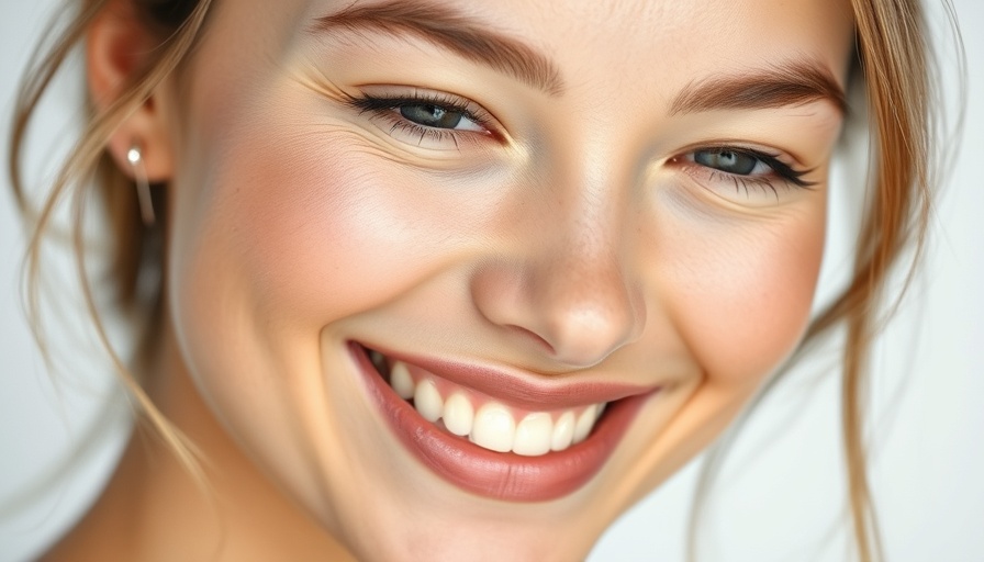 Radiant young woman smiling after microneedling, Calgary Microneedling Deals.