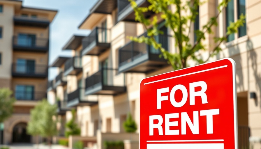 For Rent sign in front of townhouses, indicating rental demand in Calgary and Edmonton.