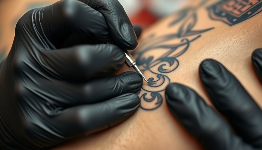 Affordable Tattoo Services Calgary: Close-up tattooing process.