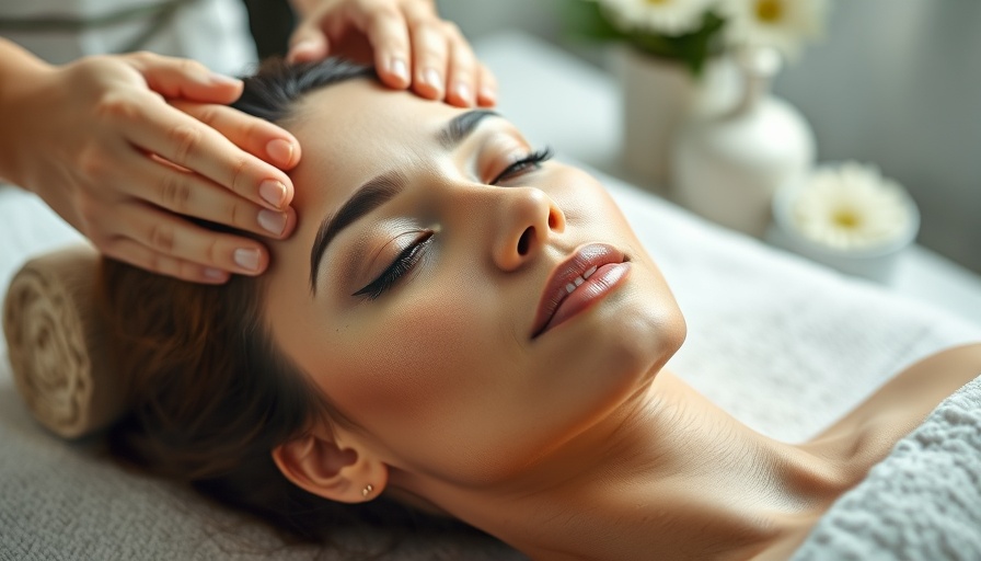 Calgary Facial Deals - Woman enjoying a relaxing facial massage in spa.