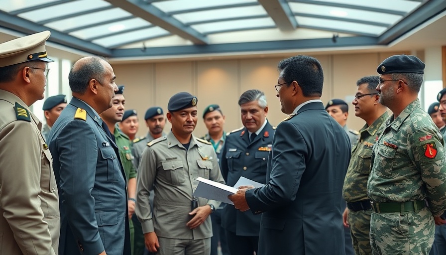 Officials and soldiers in conference room during National Guard photo op.