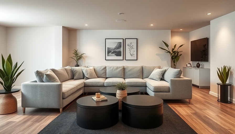 Katalina Basement Flexibility showcased in a stylish, modern living space.