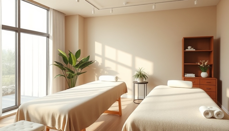 Cozy massage therapy room for deals at Jade Skin Health.
