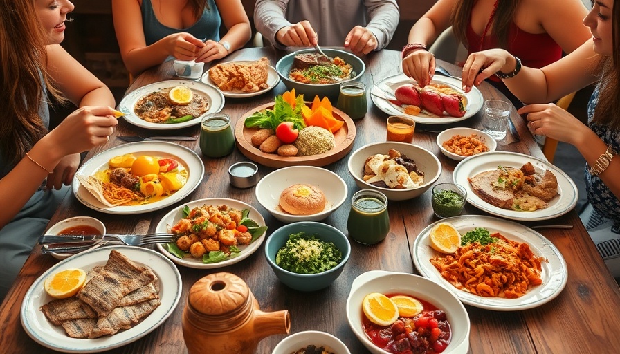 Sharing brunch dishes at a top spot in Liberty Village with friends.