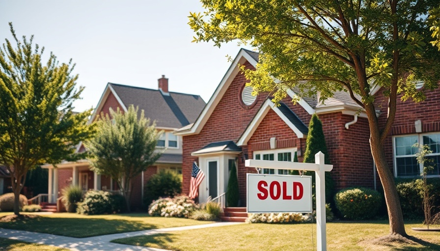 Sold sign in front of a suburban house representing Canada housing market recovery.