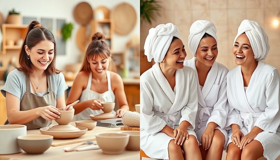 Unforgettable bachelorette party ideas in Ottawa: pottery class and spa day.