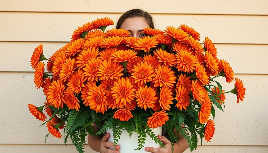 Boost home curb appeal for sale with vibrant chrysanthemums