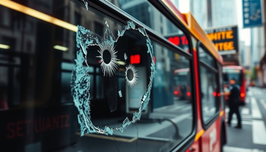 Jerusalem bus station shooting aftermath with bullet-riddled bus window.