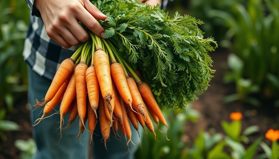 Fresh carrots bought direct from local farms