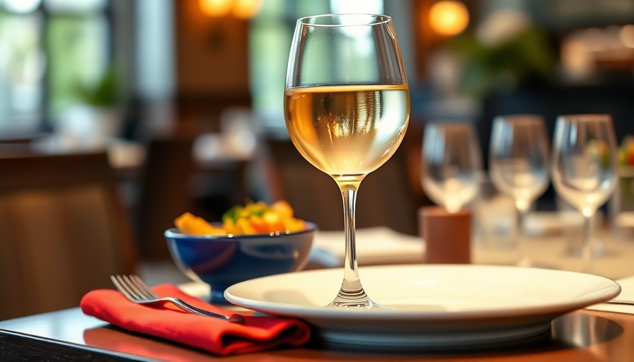 Elegant table setting with wine glass at Our House Mount Pleasant restaurant