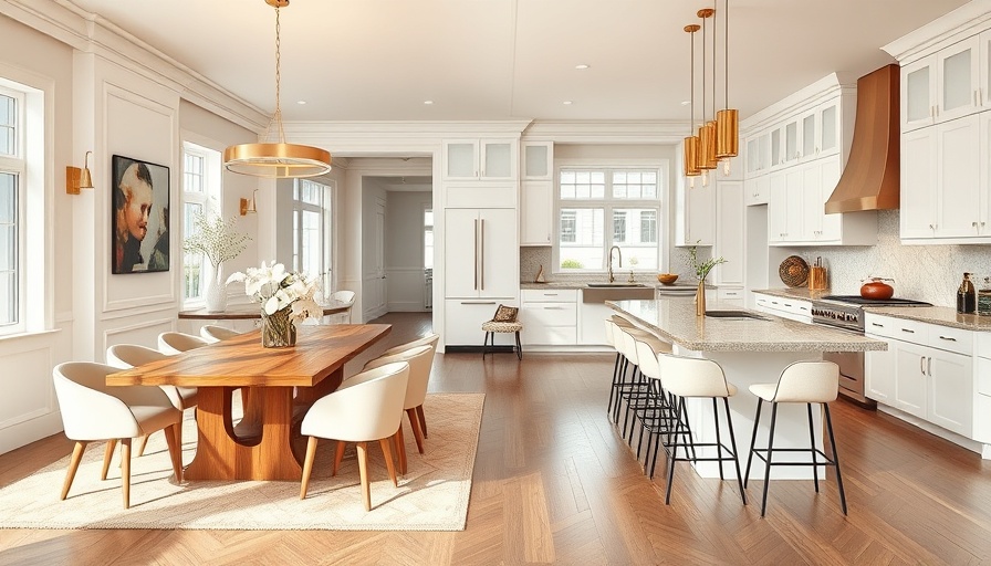 Elegant kitchen and dining space at BILD Alberta Awards 2025, showcasing contemporary design.