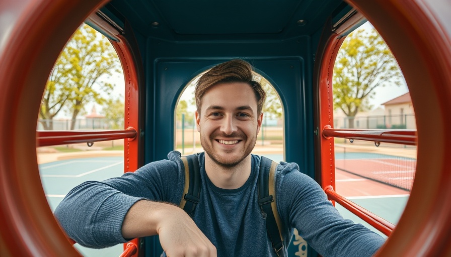 Man in Cochrane playground showcasing affordability in Cochrane.