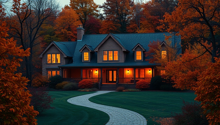 Charming estate during romantic fall getaway