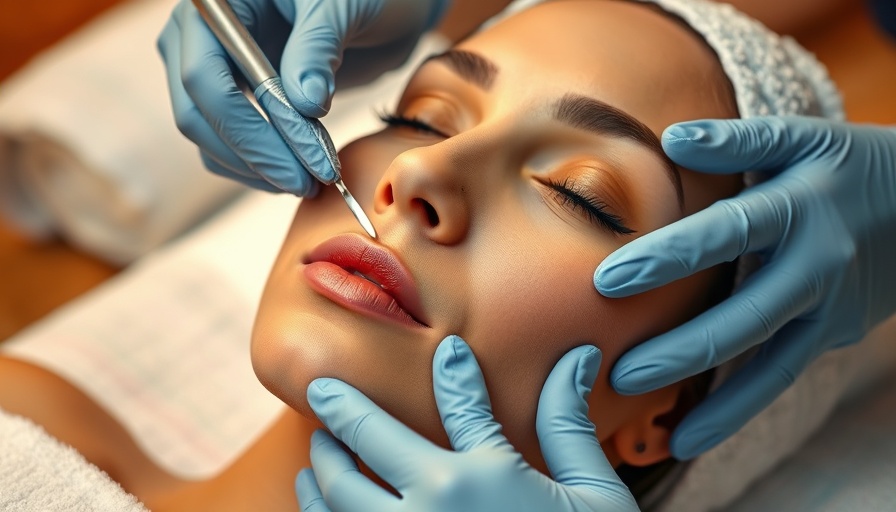 Professional dermaplane session in Calgary spa setting.