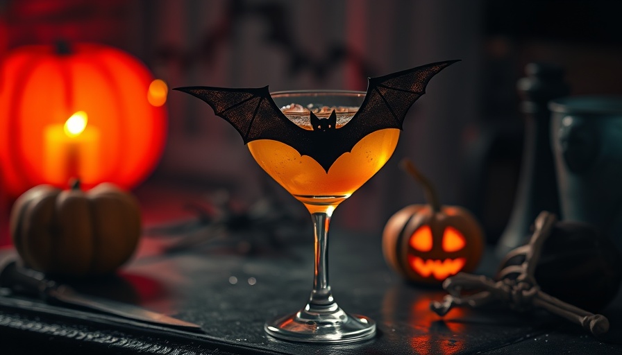 Ricardo's Nightmare Before Christmas spooky cocktail scene.