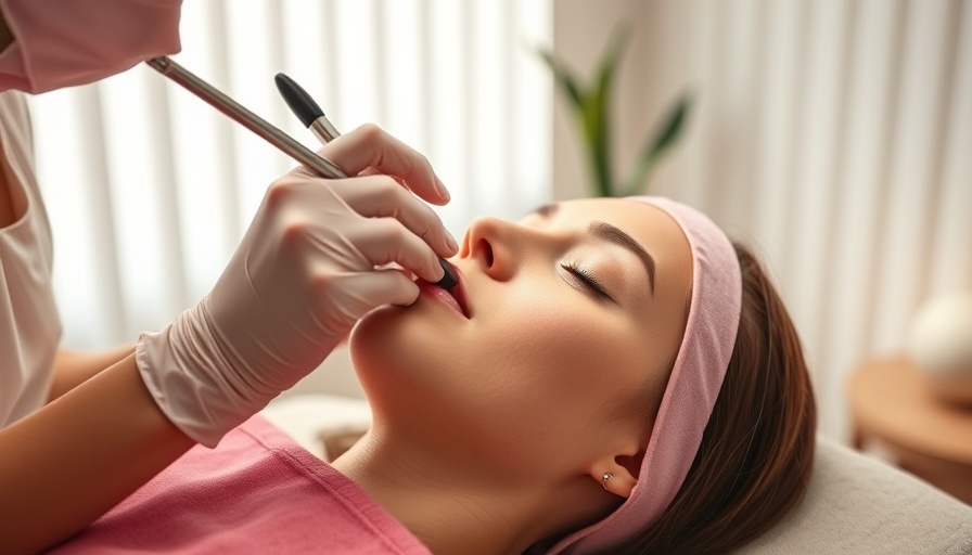 Calgary microneedling deals featuring esthetician at work