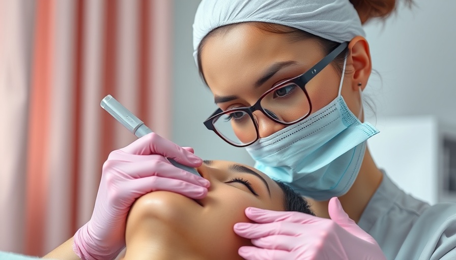 Aesthetician performing micro-needling for Calgary Micro-Needling Deals