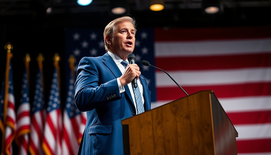 Hegseth military standards speech in front of American flag backdrop.