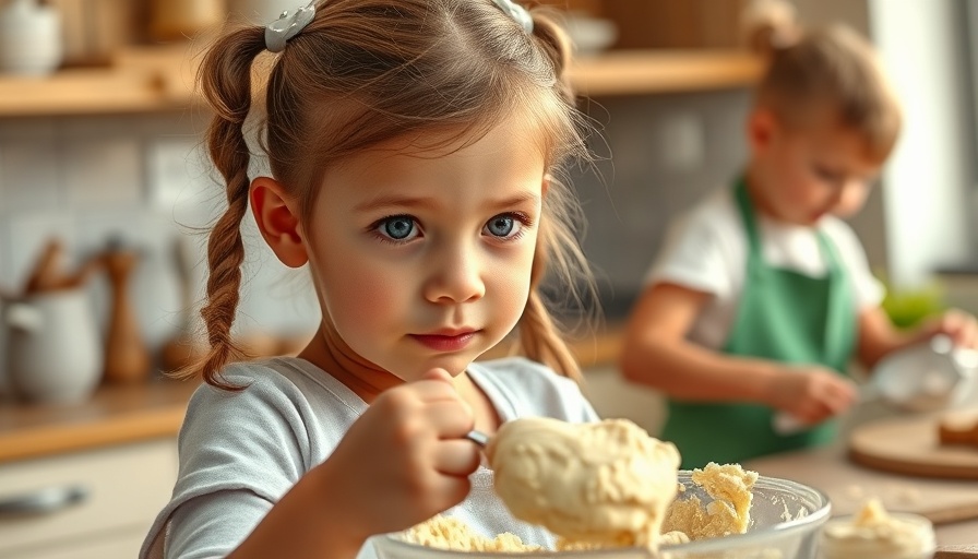 Children engaged in fun baking activity during ATA strike programming and childcare.