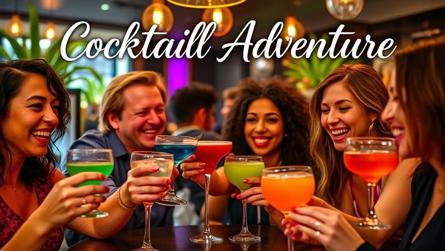 Friends enjoying cocktail experiences at a vibrant Alberta distillery bar