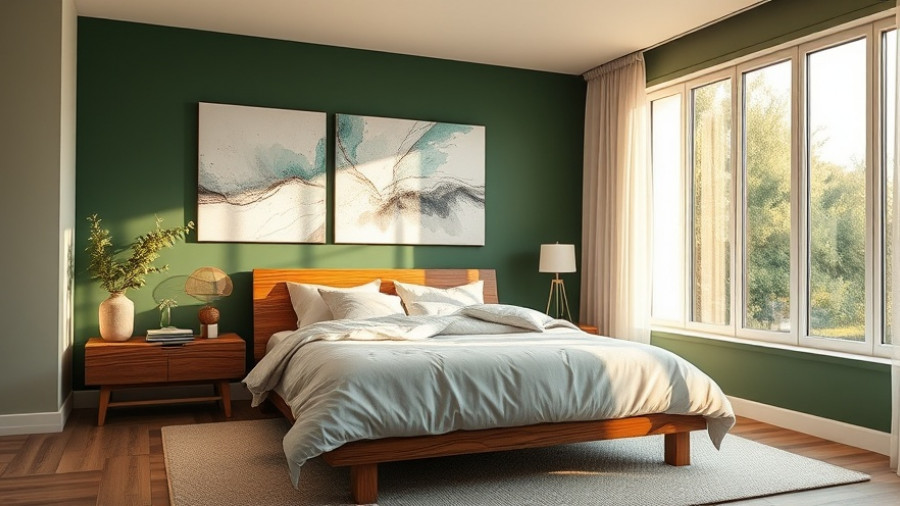 Modern bedroom design showcasing mattress construction and components.