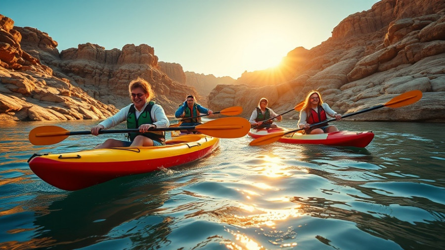 Kayaking at Cattail Cove State Park, scenic views