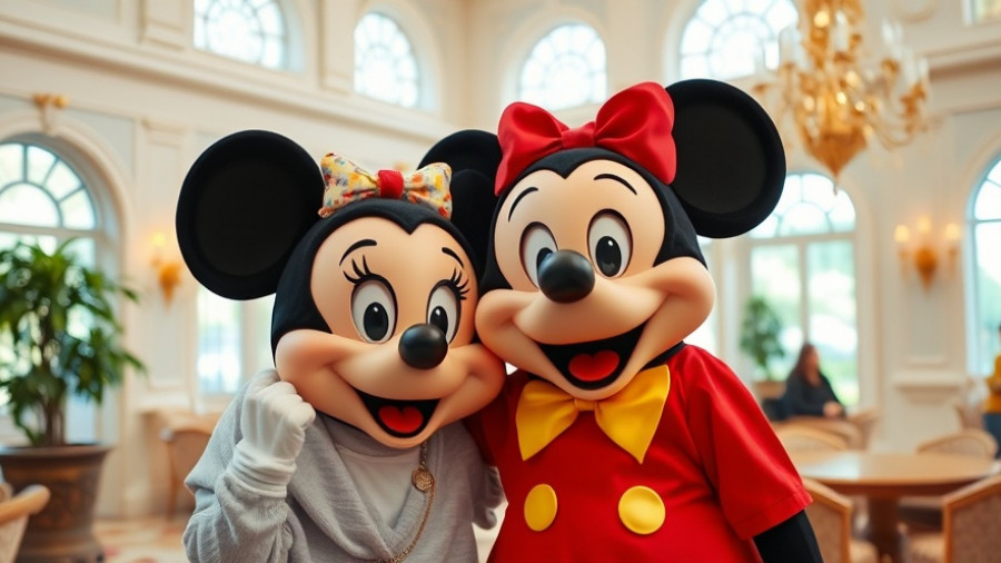 Free Disney Character Interaction in a lively indoor setting with a young fan.