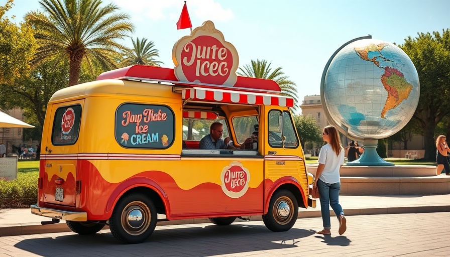 Vintage ice cream truck at park, how to start an ice cream truck business.