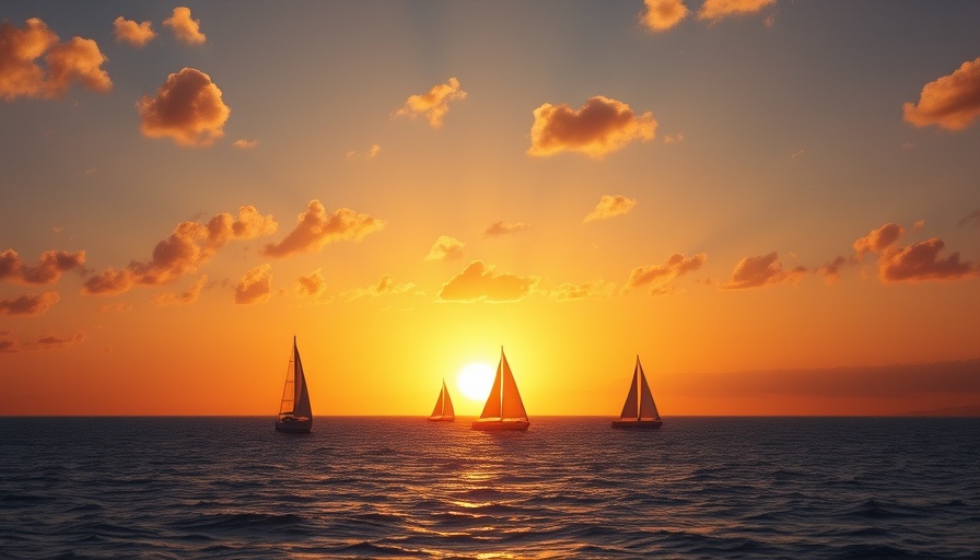 Key West RV adventure sunset with sailboats.