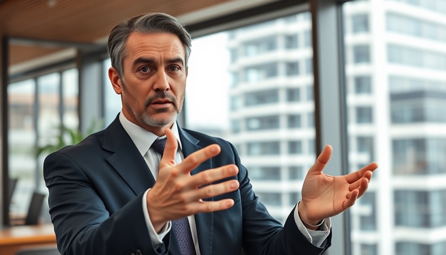 Businessman discussing individual tax breaks in an office setting.