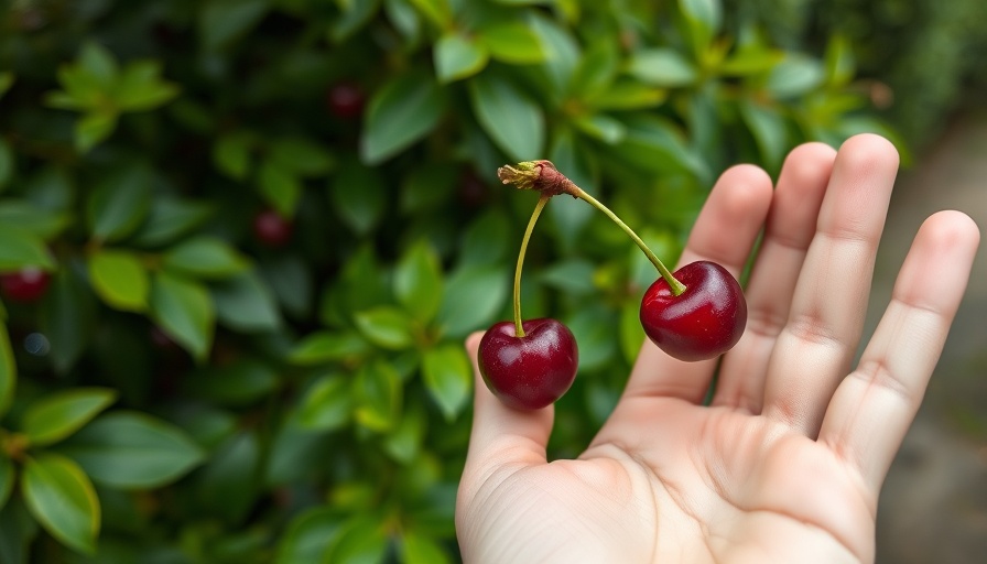 Full-time RV living tip: Explore local nature and enjoy fresh cherries.