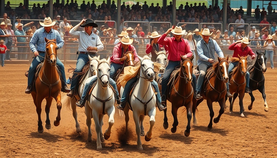 Exciting Cody Wyoming Adventure at a lively rodeo scene, capturing dynamic action.
