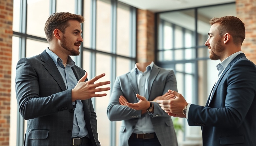 Two businessmen discussing strategies; pressure washing business tips.