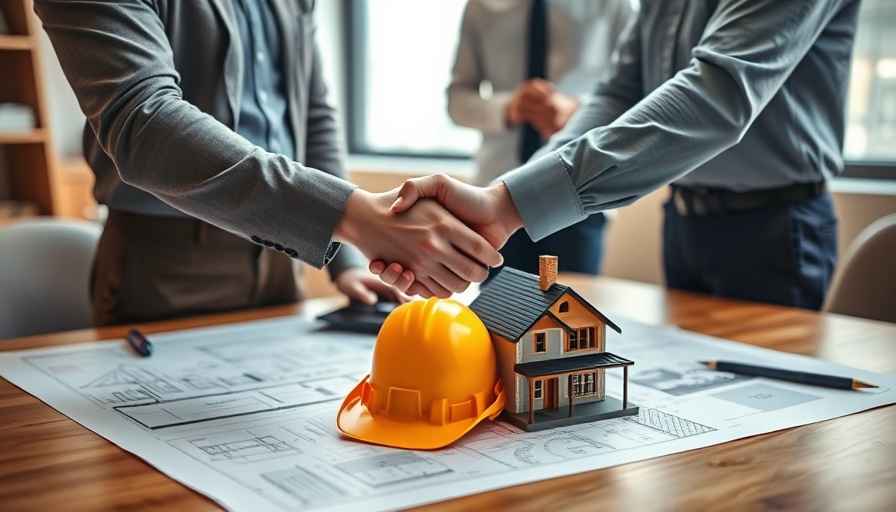 Best remodeling contractor Herndon VA handshake with blueprints and hard hat.