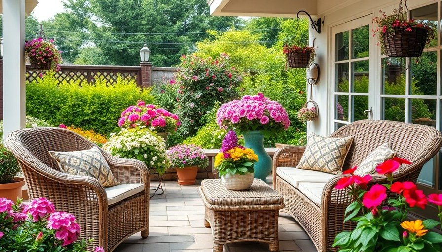 Beautiful garden patio to upgrade your outdoor living space.