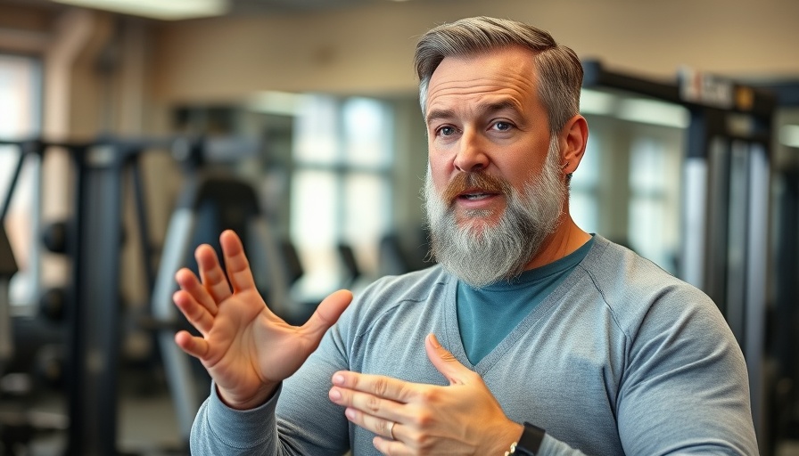 Man explaining pressure washing business tips in gym setting.