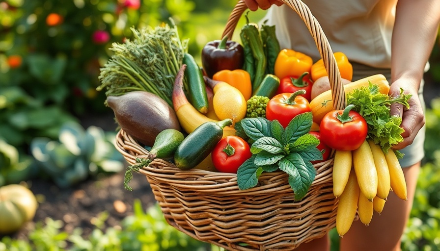 Harvest of fresh garden vegetables in a wicker basket, when to plant a fall garden.