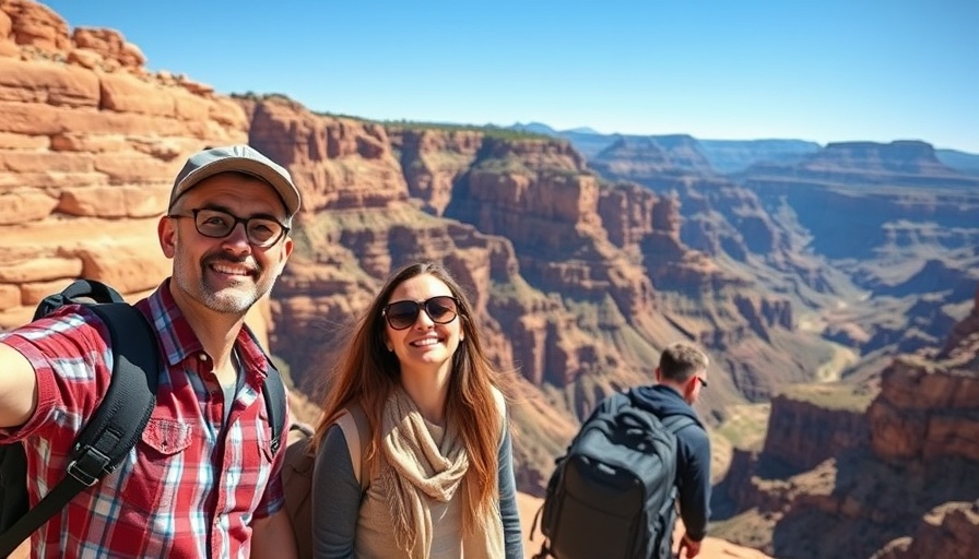 Tourists at Royal Gorge, Colorado enjoying RV travel.