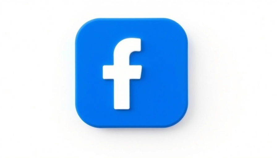 Minimal blue Facebook icon, creating a healthier home environment theme.