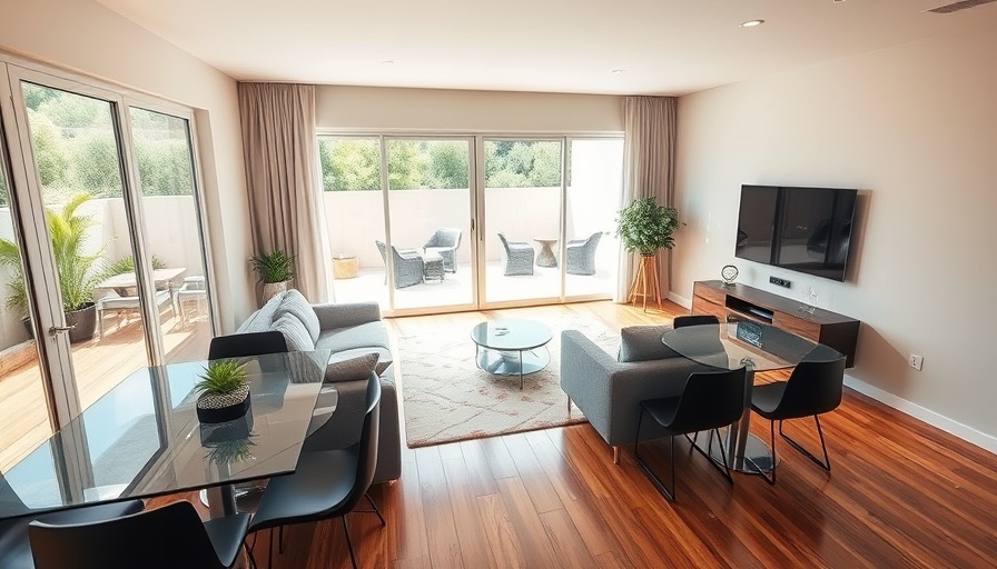 Contemporary living room showcasing construction principles for interior design.