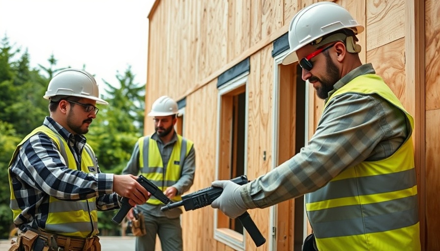 Construction professionals using Zip Wall system in building.