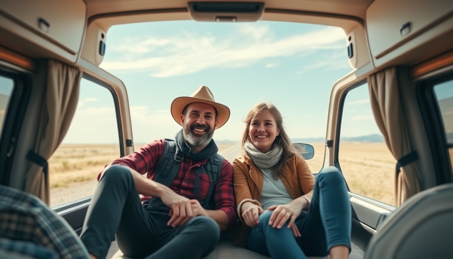 Casual RV lifestyle with two people enjoying the affordable RV experience.