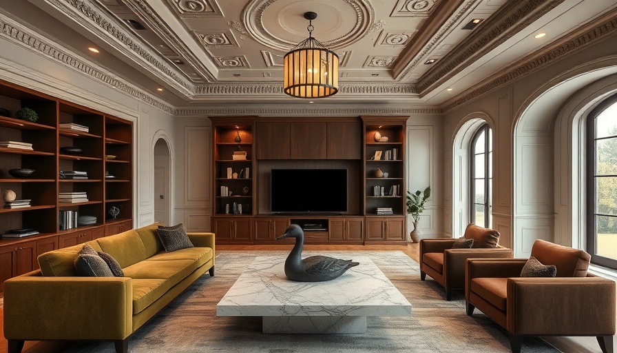 Stylish modern living room showcasing current interior trends.