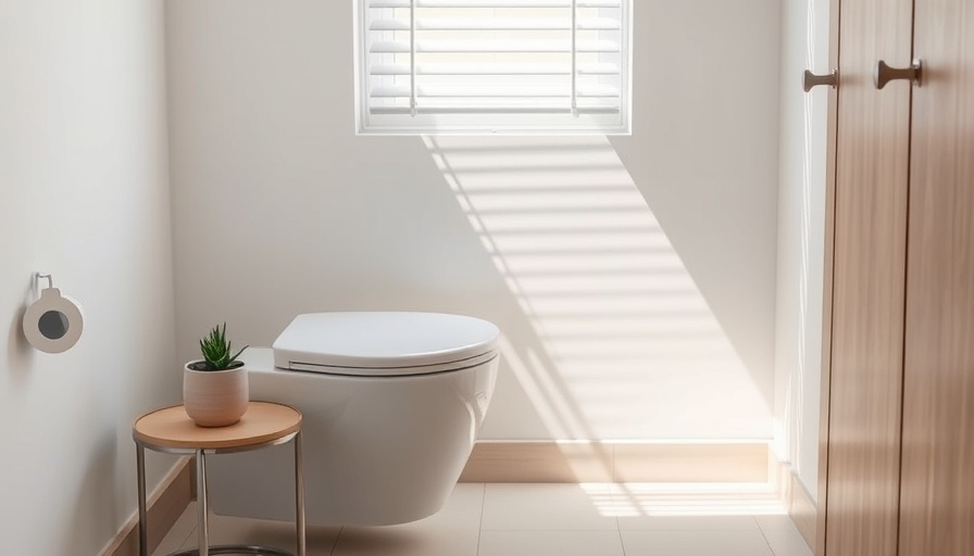 Elegant bathroom with a modern bidet and minimalist decor.