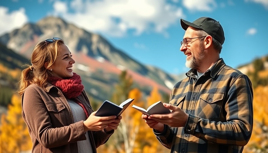 Engaging couple discusses best time to visit Rocky Mountain National Park.