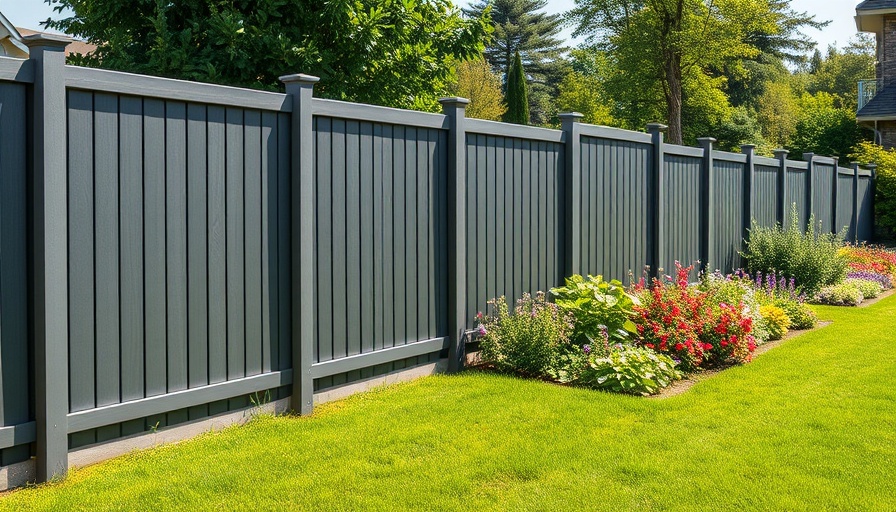 Modern fence and garden in home security planning