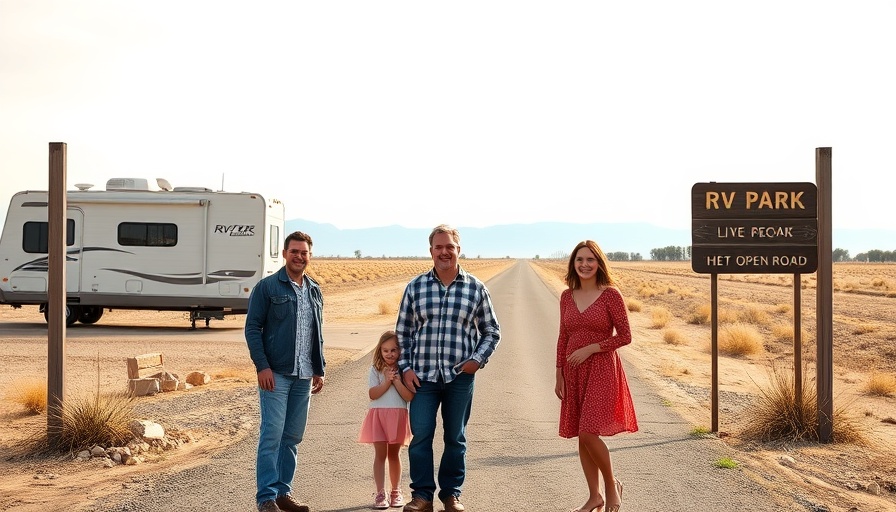 Owl Creek RV Park family entrance under clear sky
