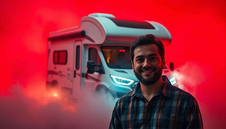 Electric motorhomes launch event with enthusiastic presentation.