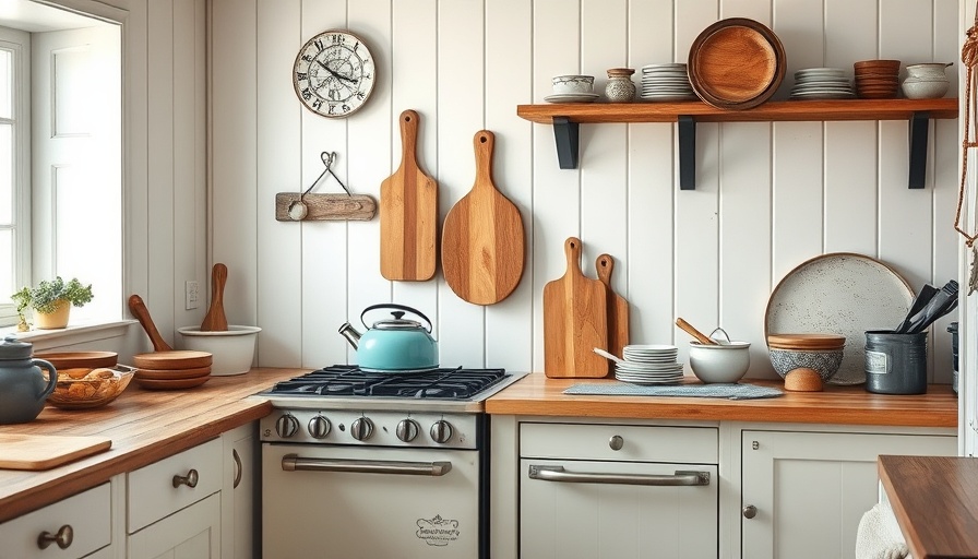 Coastal Cottage Amazon Finds kitchen with vintage stove and decor