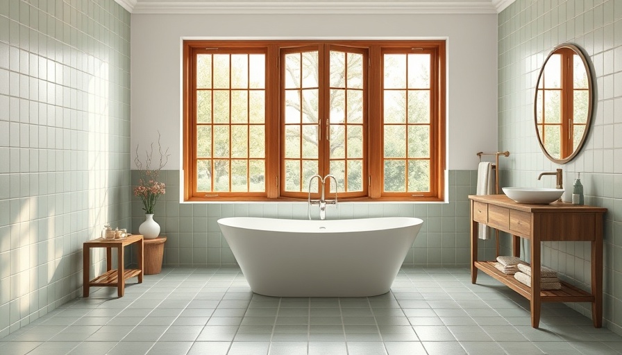 Elegant bathroom showcasing tile layouts make a small room feel bigger.